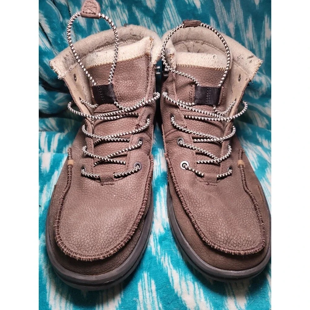 Hey Dude Bradley Boot Leather Brown Size 13